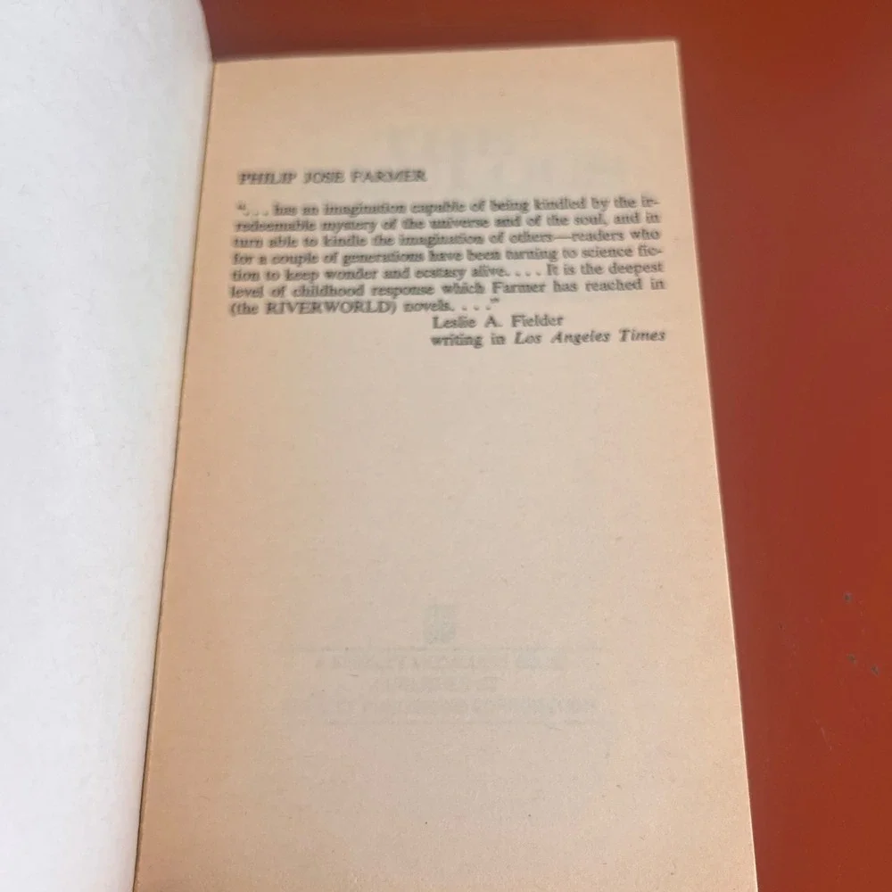 The Fabulous Riverboat Philip Jose Farmer Riverworld Sci-Fi PB 1973 Vintage